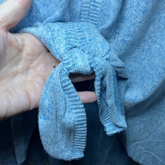 Style & Co Relaxed Blue Tie-Front Sweater, V-Neck Knit Top 2X NWT - Picture 9 of 13